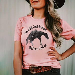 Funny Western tshirt makes a great Birthday or Christmas gift for Equestrian, Cowgirl, Cowboy or Horse Owners of any kind - Sizes XS-3X Pink