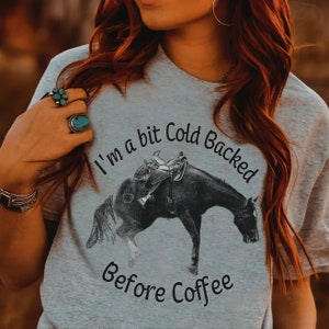 Funny Western tshirt makes a great Birthday or Christmas gift for Equestrian, Cowgirl, Cowboy or Horse Owners of any kind - Sizes XS-3X Athletic Heather