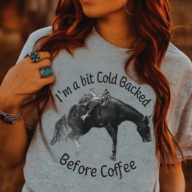 Funny Western tshirt makes a great Birthday or Christmas gift for Equestrian, Cowgirl, Cowboy or Horse Owners of any kind - Sizes XS-3X Athletic Heather