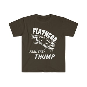 FLATHEAD Catfish T-shirt | Fishing Gift | Catfish Fishing | Reel Men Fish | River Rat Tshirt Dark Chocolate