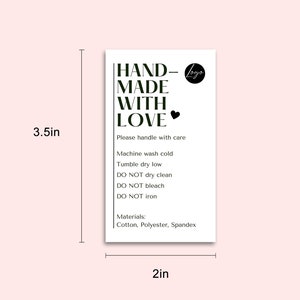 Editable Thank You Card Care Card Template Simple Care Card Modern ...