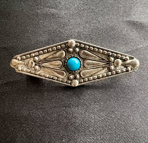 ヴィンテージシルバー＆ターコイズブローチ - Etsy 日本