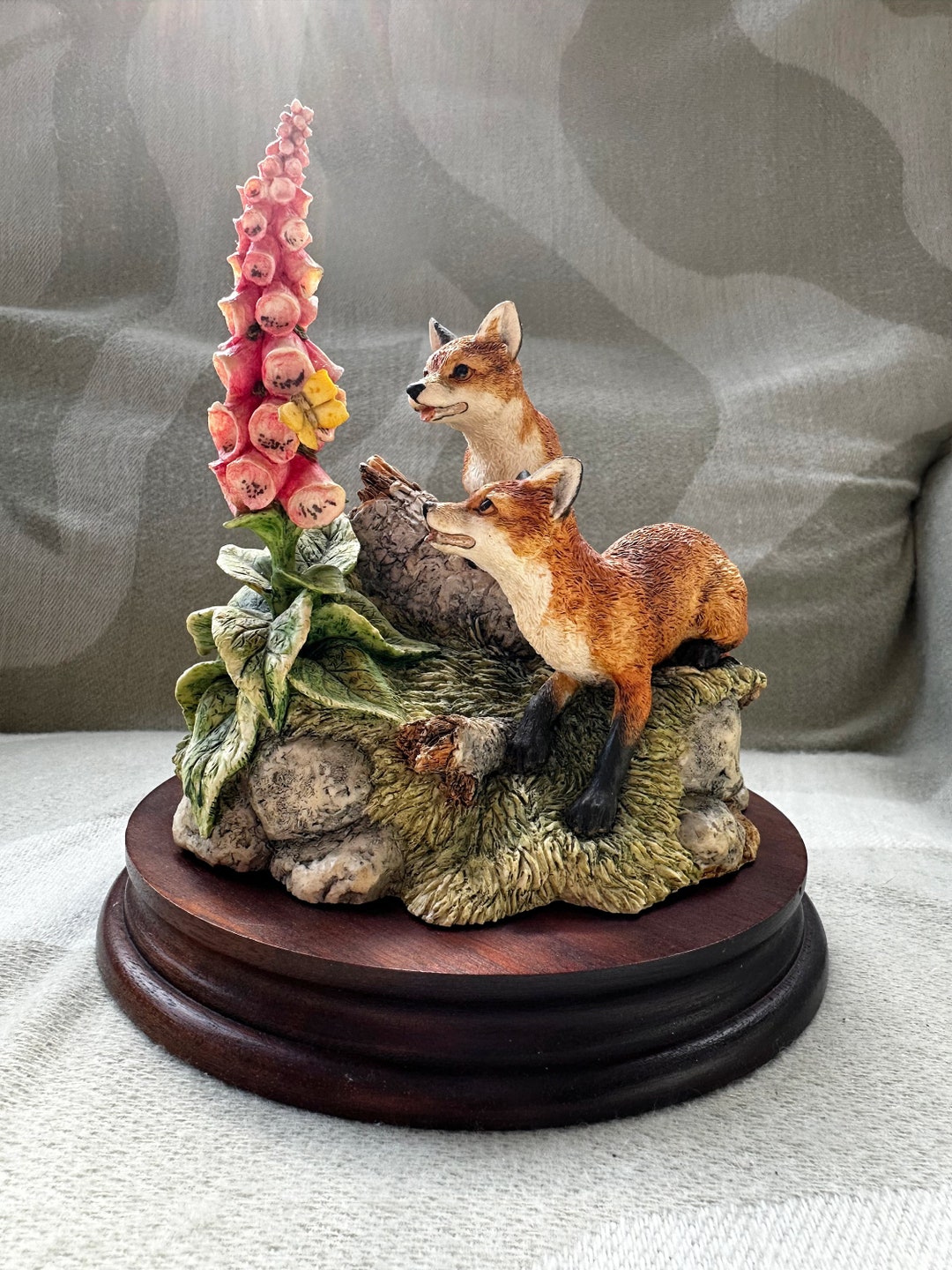 Border Fine Arts Fox Cubs “summer Fun” - Etsy