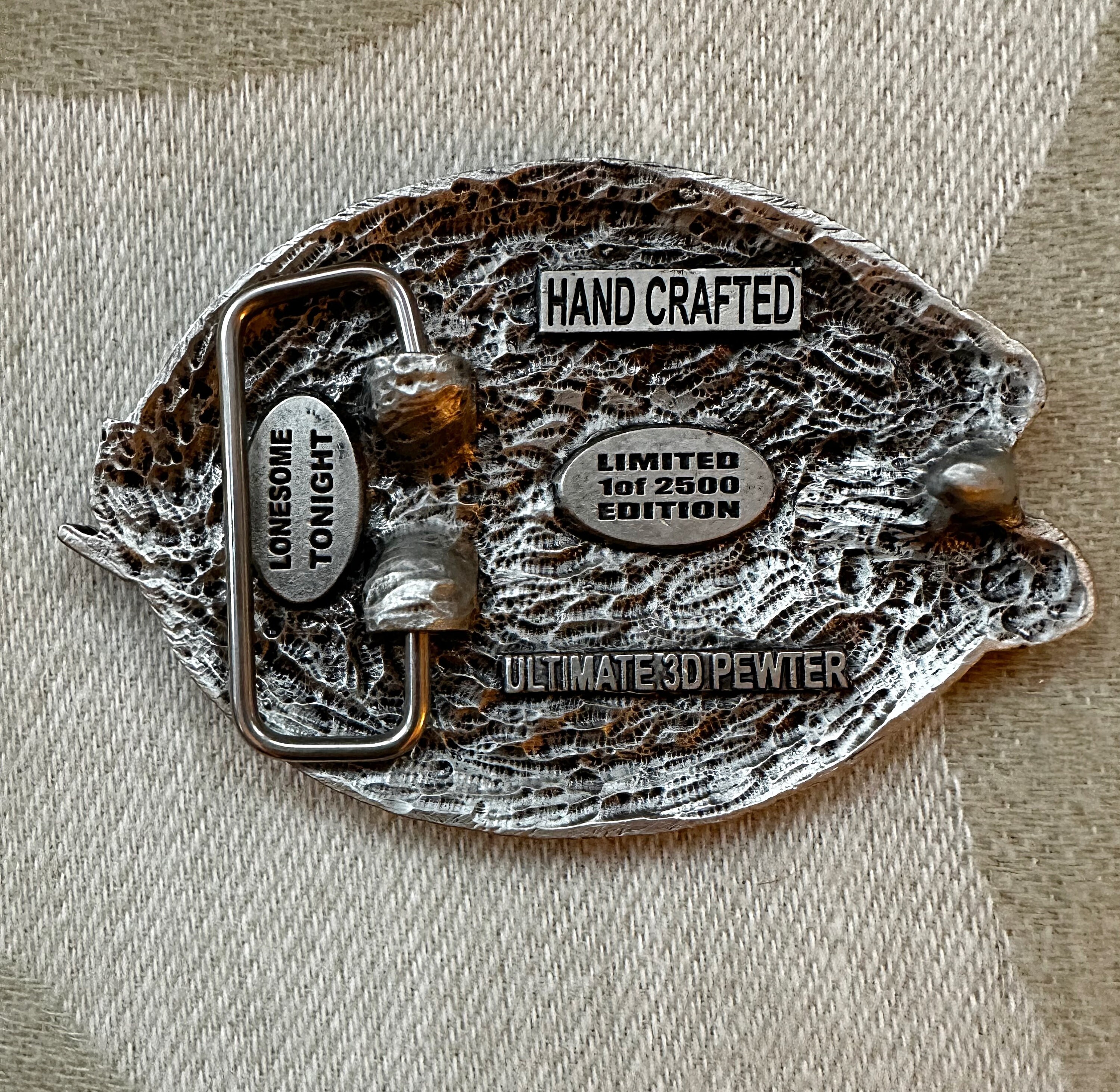 Vintage Pewter and Enamel Elvis Presley Buckle - Etsy Sweden display picture 1