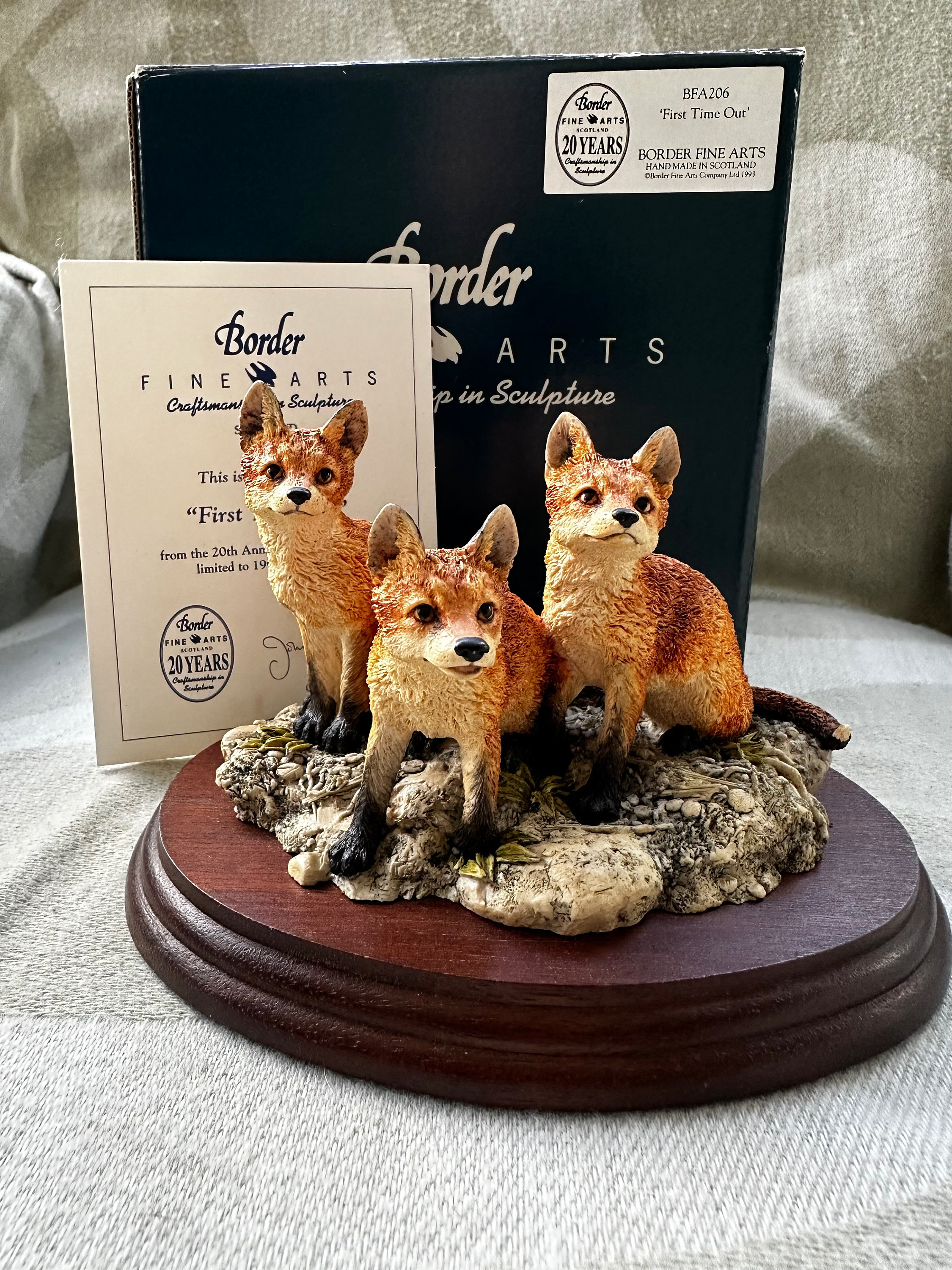 Fox Cubs Figurine - Etsy