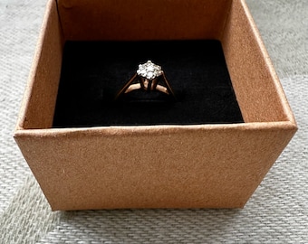Anel de diamante vintage