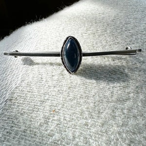 Vintage Silver Bar Brooch