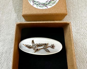 Victorian Swallow Brooch