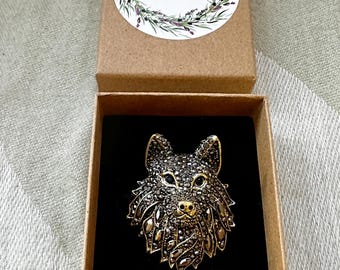 Wolf Brooch