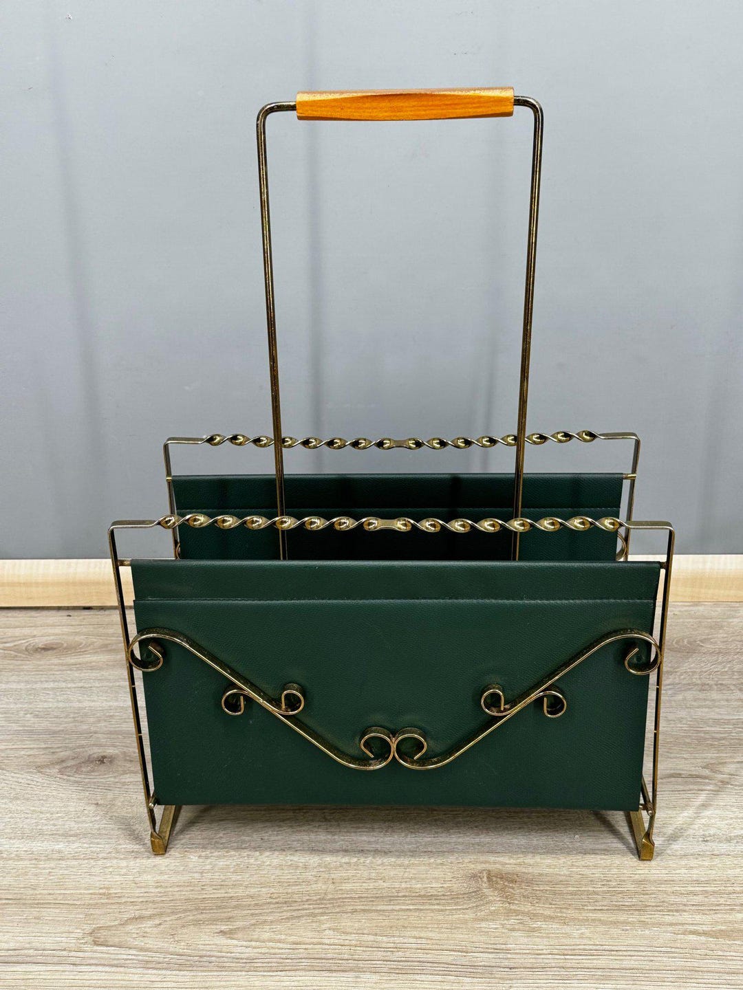 Metal Magazine Rack, Vintage Skai - Etsy