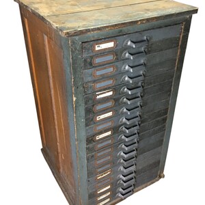 Retro industrial shop chest of drawers