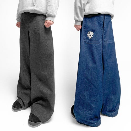 Baggy Jeans Skateboard Wide Leg Y2k Vintage SK8 Hip Hop Rapper