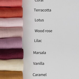 Linen Fabrics Swatches Set of Samples Linen Bedding Many Colors - Etsy