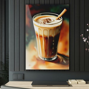 Coffee Cup Wall Decor Coffee Kitchen Art Coffee Watercolor Painting Coffee Shop Artwork Coffee Restaurant Small Store Art Coffee Decor Art