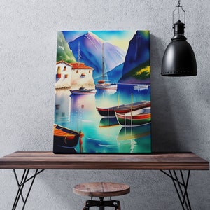 Italian Home Decor Beautiful Italy Wall Art European House Artwork Beautiful Europe Art Italy Watercolor Italy Abstract European Living Room