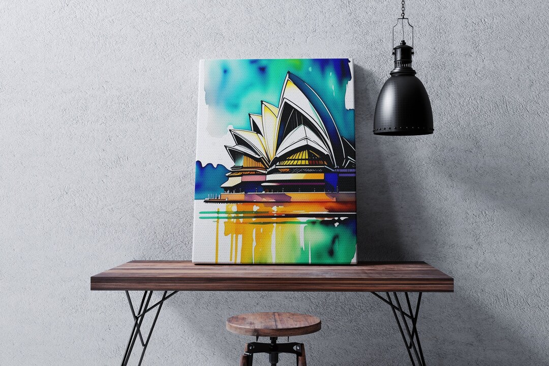 Sydney Opera House Wall Art Sydney Opera House Home Decor Art Australian Art for Home Art Sydney