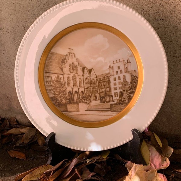 Hildesheim decorative plate from Furstenberg Germany