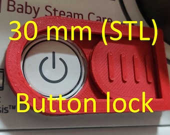 Bloqueo para niños de 30 mm para lavadora, lavavajillas, bloqueo para niños para un botón (archivos de impresora 3D STL)