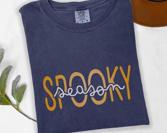 Komfortfarben Halloween-T-Shirt: Gruseliges T-Shirt