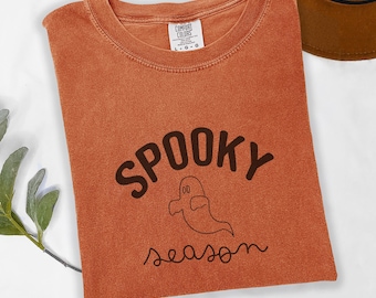 Komfortfarben Halloween-T-Shirt: Gruseliges T-Shirt