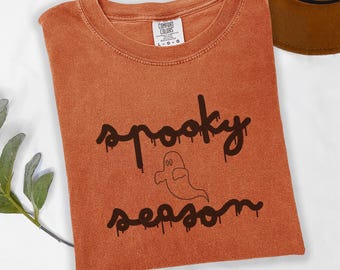 Komfortfarben Halloween-T-Shirt: Gruseliges T-Shirt