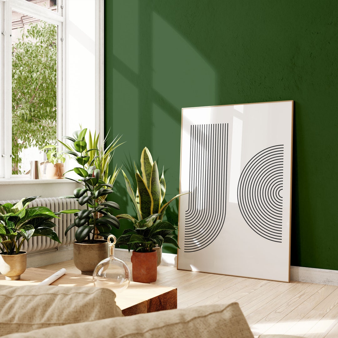 Geometric Wall Art Modern Mid Century Boho Wall Prints Etsy