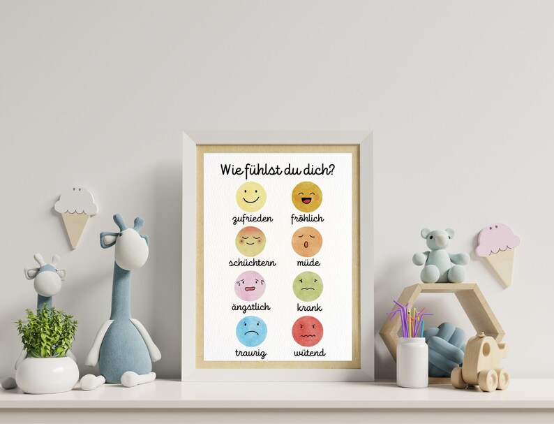 Gefühlskarten & Gefühlsposter Emotionen Montessori - Etsy.de