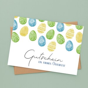 Buono - Buona Pasqua | Cartolina o biglietto pieghevole | Pasqua | Dare tempo | fare regali minimalisti | Tempo invece di cose