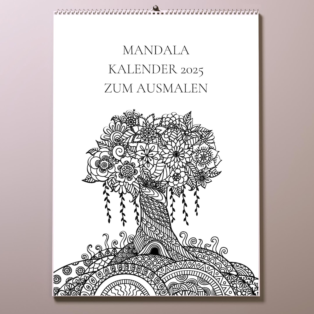 Kalender 2025 Bild: Ausmalen für Groß und Klein – Kreativität ohne Grenzen!