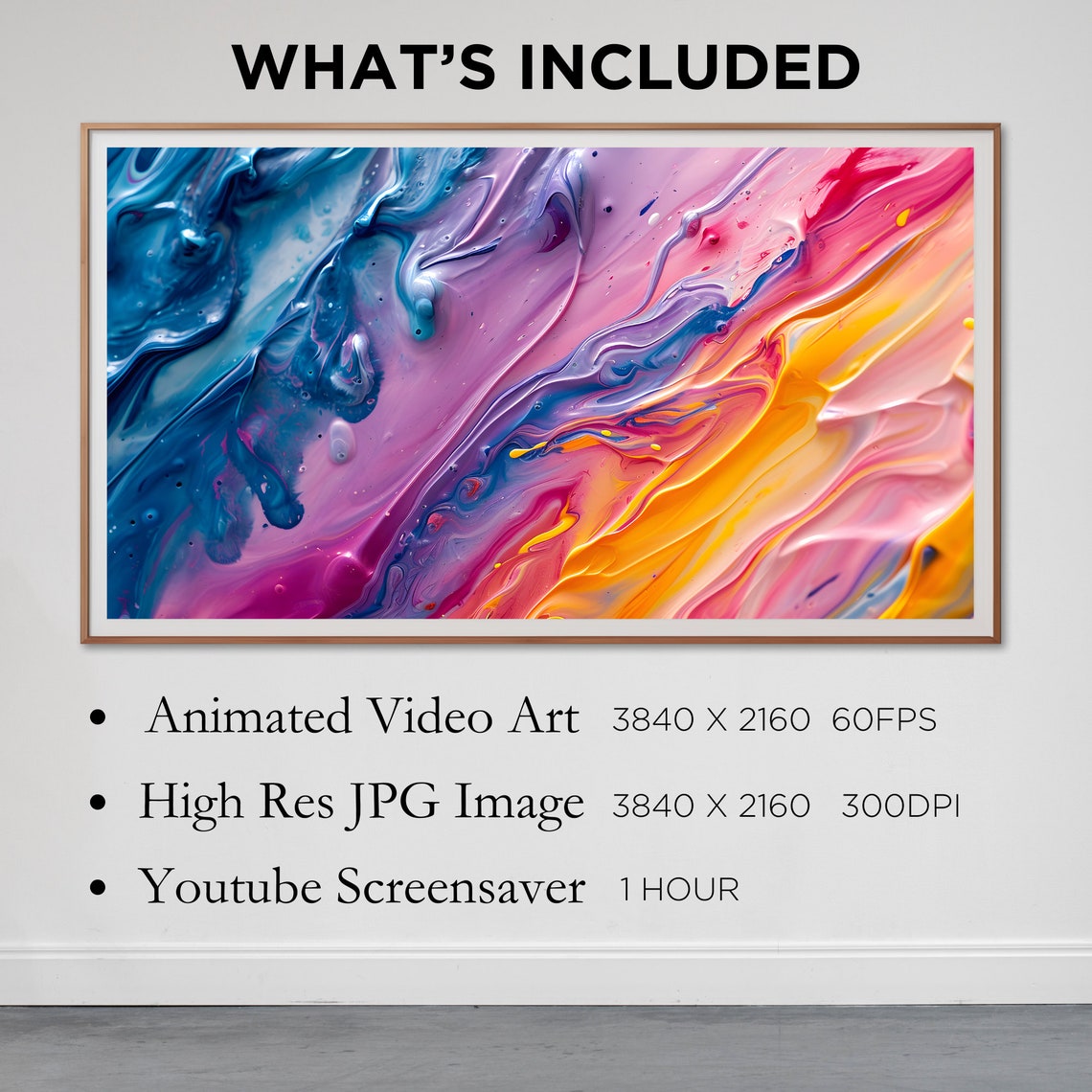 Animated Dynamic Splash of Colour 01 Samsung Frame TV Art Motion 4K ...