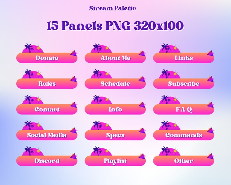 80's Style Retro Animated Stream Graphics Pack | Twitch Animations ...