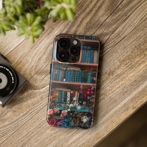 Book Phone Case for iPhone 15 Pro Max, 14 Plus, 13, 12, 11 Samsung Galaxy S24 S23 S22 Gift For Mom Her Vintage Bookish Reading Lover