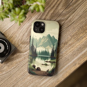 Landscape Aesthetic Nature phone case for iPhone 16 Pro 15 Max, 14 Plus, 13, 12, 11, Samsung Galaxy s24 s23 Case Gift For hiker camper