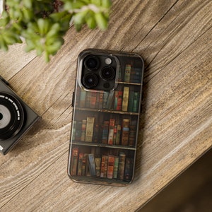 Book Phone Case for iPhone 15 Pro Max, 14 Plus, 13, 12, 11 Samsung Galaxy S24 S23 S22 Gift For Mom Her Vintage Bookish Reading Lover