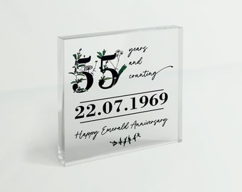 55th Birthday Silver Commemorative 50p Coin - 'But Who's Counting!' - Gift/Present
