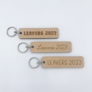 Leavers 2024 Keyring | Class Gift Teacher Student Gift for End of Term End of School College University | Custom Leaving Gift