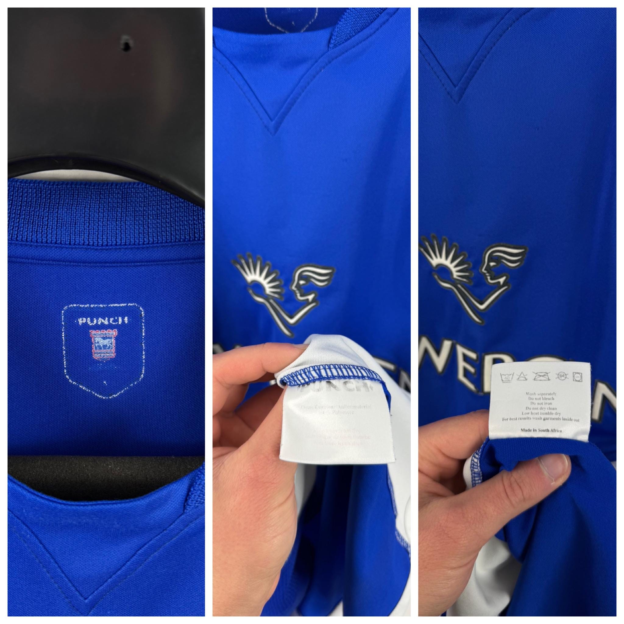 Maillot De Football Vintage Domicile D'ipswich Town, Maillot De Football Vintage Domicile D%27ipswich Town%2c Maillot De Football