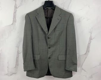 Yves Saint Laurent Gray Three Button Blazer 100% IWS Size 50