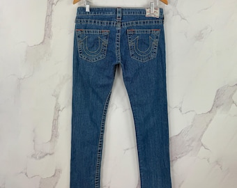 Jeans vintage True Religion Stevie Denim tamanho 30 Y2K