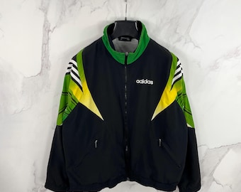 Vintage Adidas Multicolor Rave Track Jacket Embroidered Logo