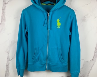 Vintage Ralph Lauren Big Pony Zip Hoodie Size Large Orange - Etsy
