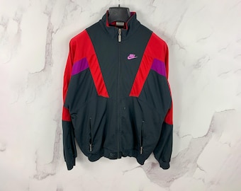 Vintage Nike Sports & Fitness Company Track Jacket - Size L - 90s Retro Sportswear
