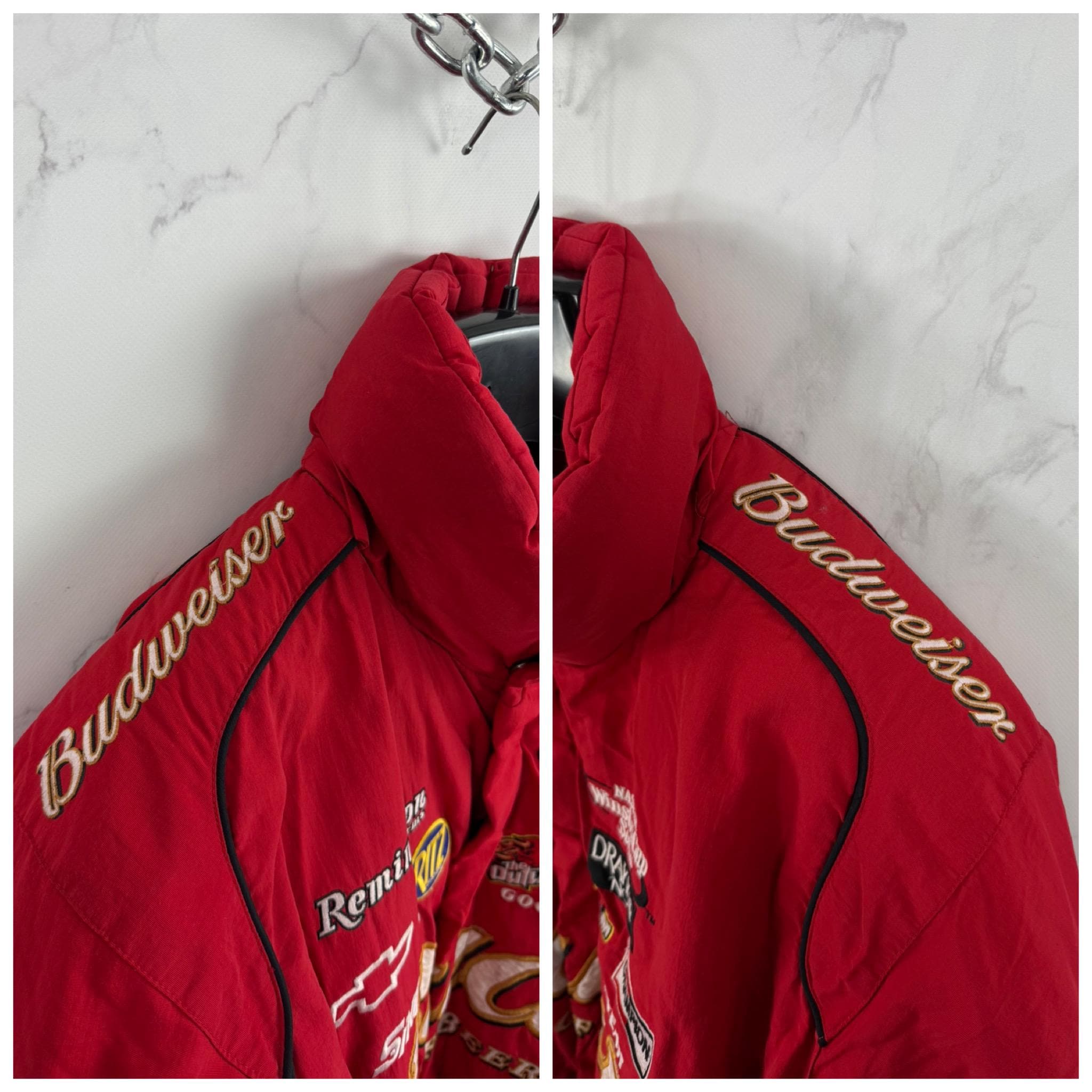 Vintage Bud King of Beer Budweiser Nascar Racing Embroidered