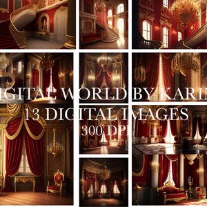 Red Palace Room set of 13