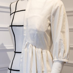 Pleiades Dress in Plaid Ivory