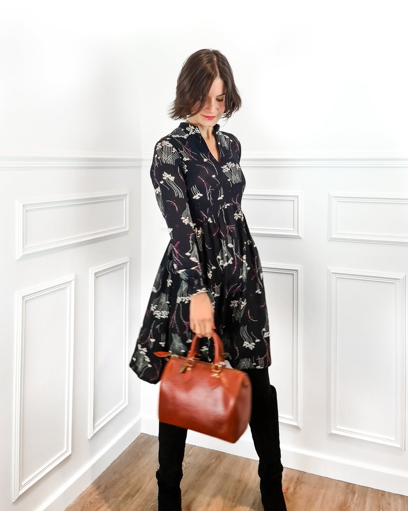 Pleiades Dress in Plaid Ivory main image 1