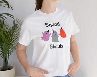 Camiseta Ghost Squad, divertida camiseta gráfica de Halloween