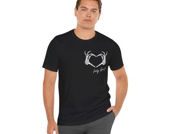 Camiseta de esqueleto "Hey Boo", divertida camiseta de Halloween, unisex, de manga corta.