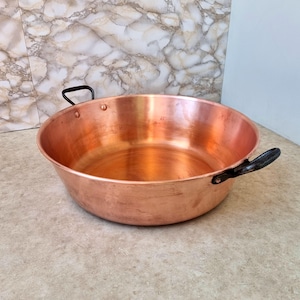 Large French Antique Copper Jam Pan (Bassine à Confiture)