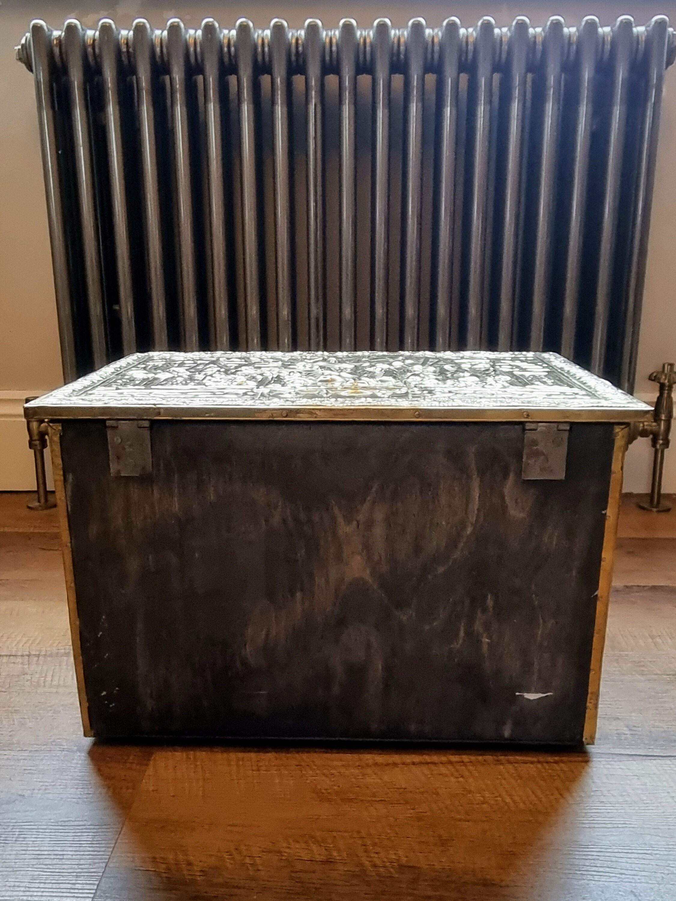 Vintage Brass Coal Box Antique Brass Storage Box Etsy UK